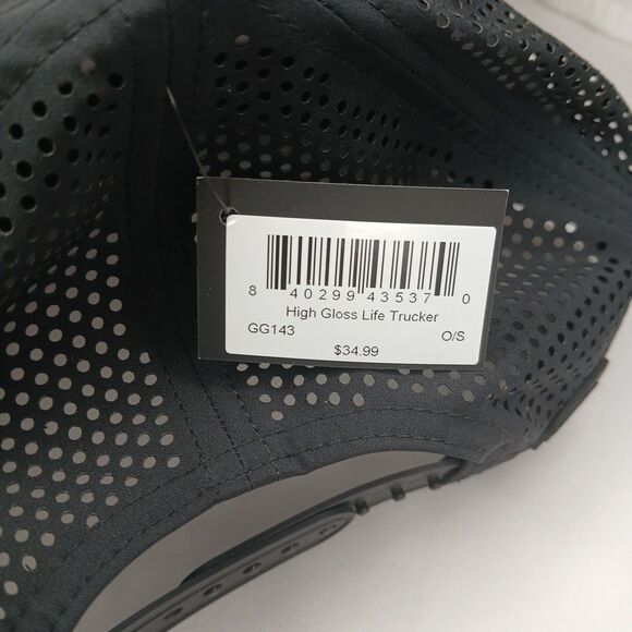 Good Good Golf Hat Cap Snap Back Black Logo Outdoor Golfer Performance NWT - Picture 7 of 7